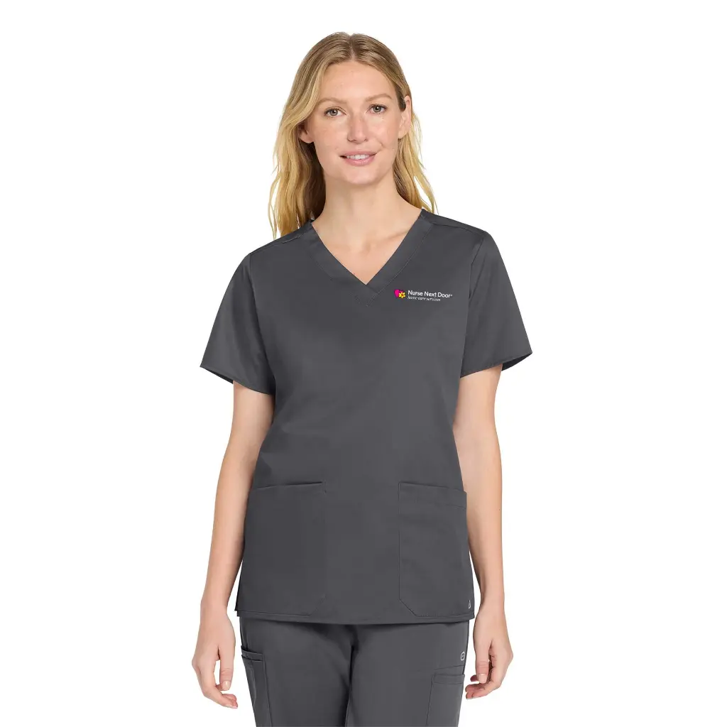 Wink® Women’s WorkFlex V-Neck Top - Gray