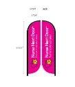 Nurse Next Door Feather Flag