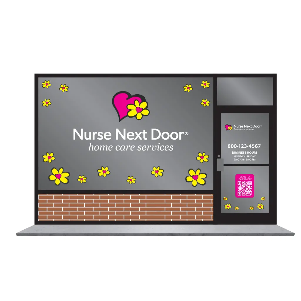 Nurse Next Door Window Graphics - Option 2