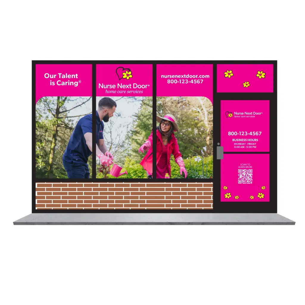 Nurse Next Door Window Graphics - Option 4